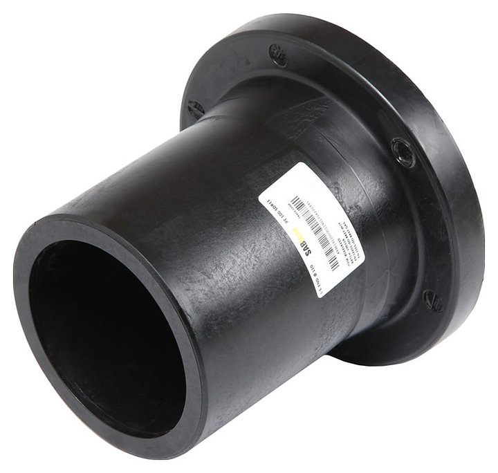 Фитинг SABfuse для труб ПНД бурт под фланец длинный PN16 SDR11 PE100 D160 - фото №1