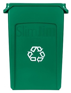Контейнер для мусора Rubbermaid FG354060GRN зеленый - фото №6