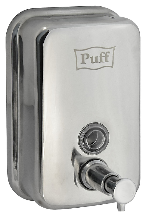 Дозатор жидкого мыла Puff 8605 антивандальный глянцевый, 0.5 л - фото №1