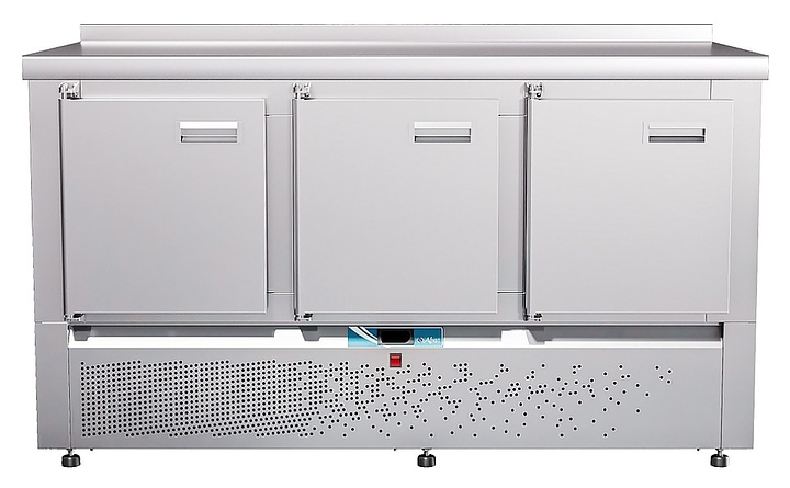 Стол холодильный Abat СХС-70Н-02 (3 двери, борт) - фото №1