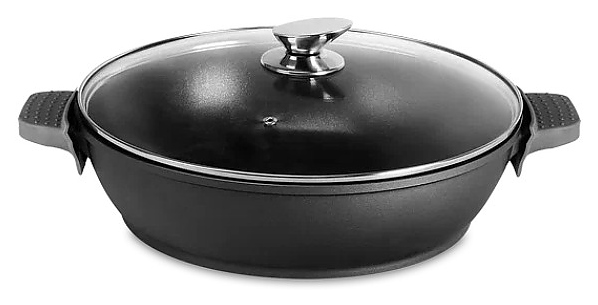 Сотейник kitchenstar SYB-W123CAK-0224B с крышкой 24 см - фото №1