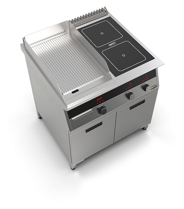 Плита индукционная комбинированная SMART INDUCTION K74-5RKN (с грилем) - фото №5