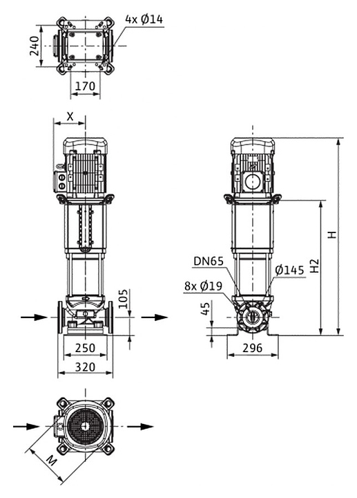 Центробежный насос Wilo Helix V 3602-2/16/V/KS - фото №2