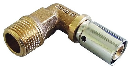 Пресс-угольник с переходом Oventrop Cofit P 1512345, 20х2.5 мм - R 1/2