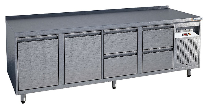 Стол холодильный Gastrolux СОБ4П-227/2Д4Я/S - фото №1
