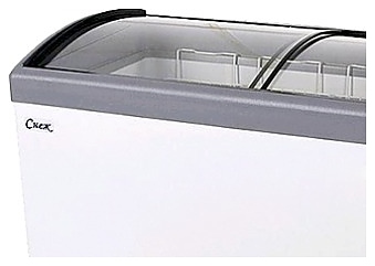 Ларь морозильный Снеж МЛГ-350 с электронным замком на шкаф, серый - фото №2