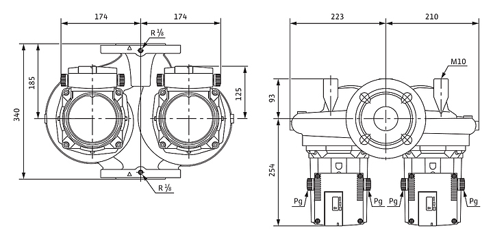 Циркуляционный насос Wilo TOP-SD 65/15 3х400 B - фото №2