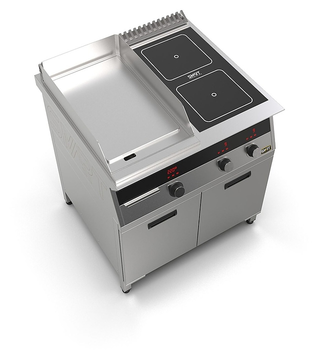 Плита индукционная комбинированная SMART INDUCTION K74-5PKN (с грилем) - фото №5