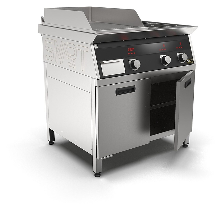 Плита индукционная комбинированная SMART INDUCTION K74-3RKB (с грилем) - фото №4