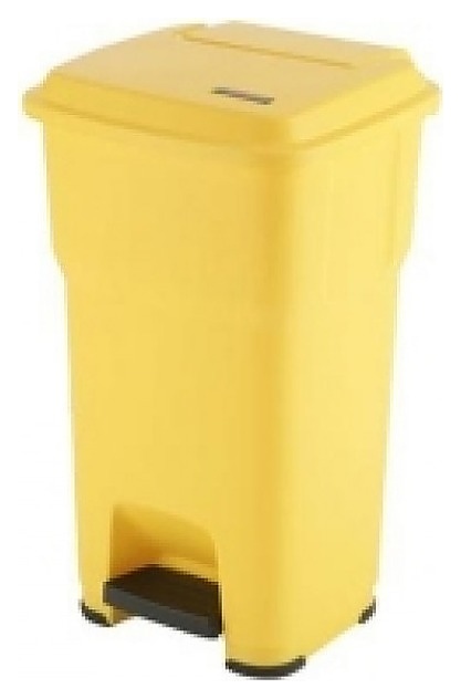 Контейнер для мусора Vileda Professional ГЕРА, 60 л, желтый - фото №1