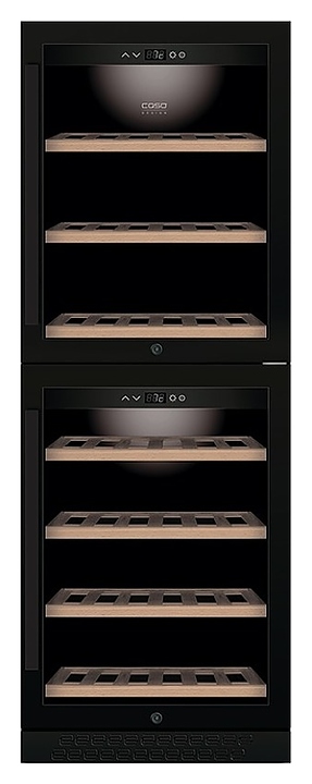 Винный шкаф CASO WineChef Pro 126-2D black CASO WineChef Pro 126-2D black - фото №1