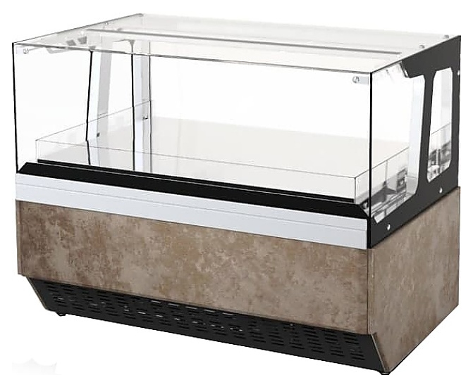 Витрина кондитерская ЧЗТО Celestium барная ювелирная 1100 - фото №1