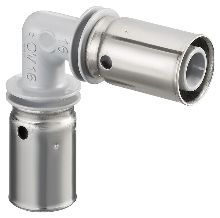 Пресс-угольник Oventrop Cofit PDK 1522843, 16 мм - 16 мм, 90°, поливинилсульфон - фото №1