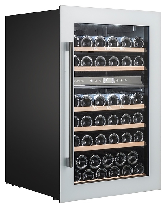 Винный шкаф Temptech Oslo OZ90DW двухзонный белый - фото №2