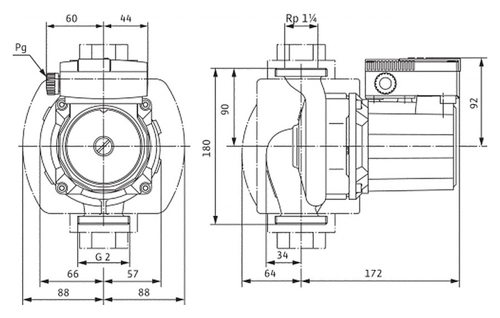 Циркуляционный насос Wilo TOP-Z 30/7 (3~400 V, PN 10, RG) - фото №2