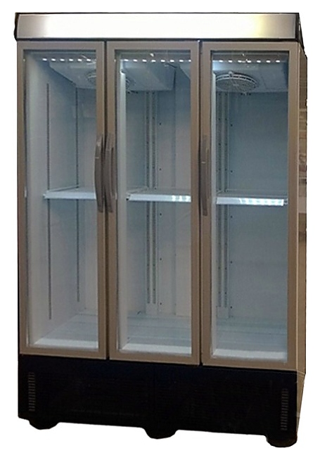 Шкаф морозильный UGUR UFR 1600 NFL (3 расп. стекл. двери) - фото №1