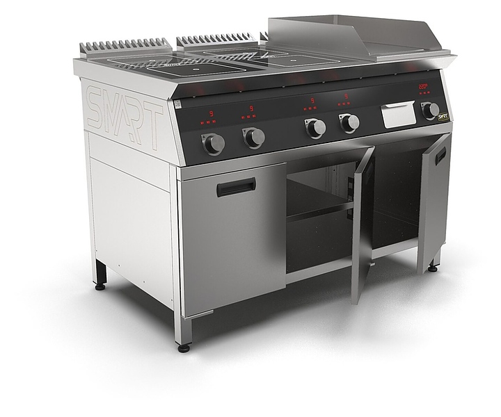 Плита индукционная комбинированная SMART INDUCTION K96-35KPB (с грилем) - фото №4