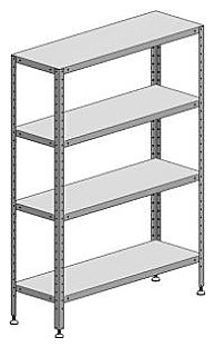 Стеллаж кухонный Марихолодмаш С-4-0,5/0,95/1,8 - фото №1