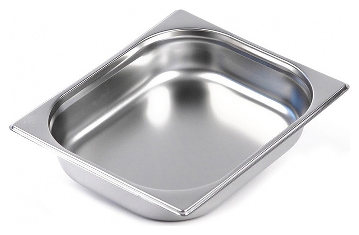 Гастроемкость Luxstahl 812-2 GN 1/2-65 (327х265х65) нерж. - фото №1