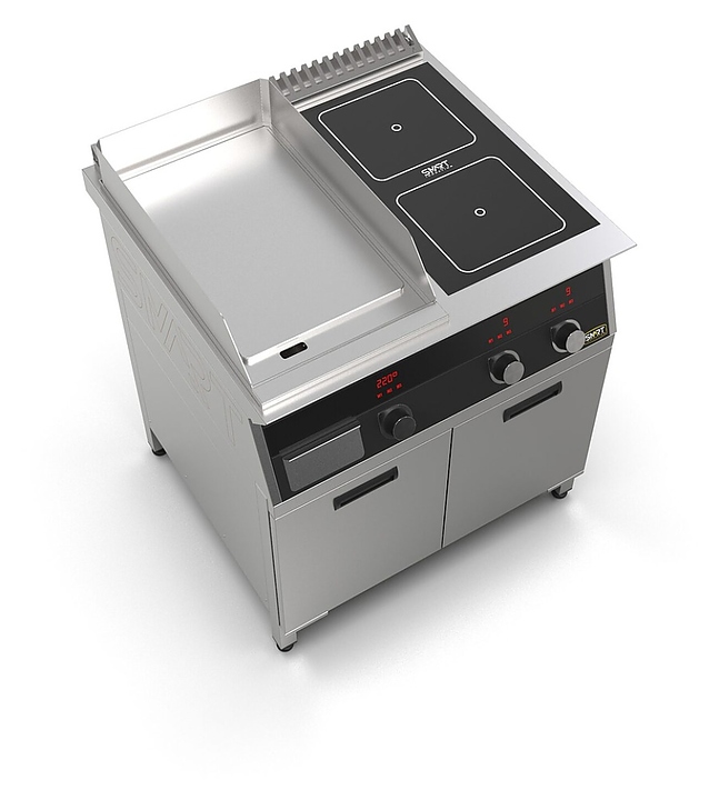 Плита индукционная комбинированная SMART INDUCTION K94-5PKB (с грилем) - фото №5