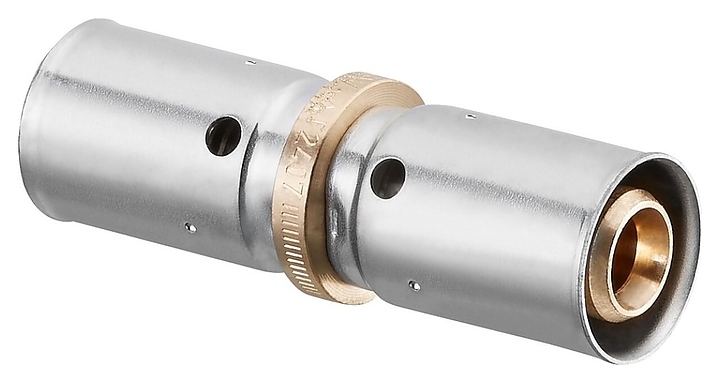 Пресс-муфта Oventrop Cofit PD-HT 1562545, PN 10, 20 мм - 20 мм, латунь - фото №1