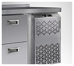 Стол морозильный Finist НХС-600-2/6, (боковой холодильный агрегат) - фото №24