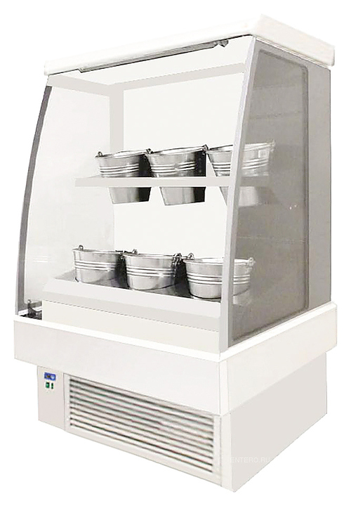 Холодильная минигорка цветочная ES-SYSTEM K K RCS SCORPION 02 MINI FL 0,9 белая - фото №1