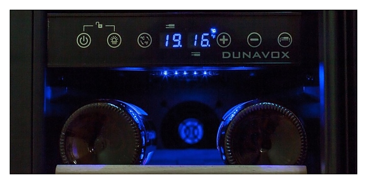 Винный шкаф Dunavox DX-17.58DBK/DP - фото №6