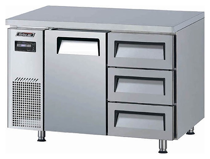 Стол холодильный Turbo air KUR12-3D-3 750 мм - фото №1