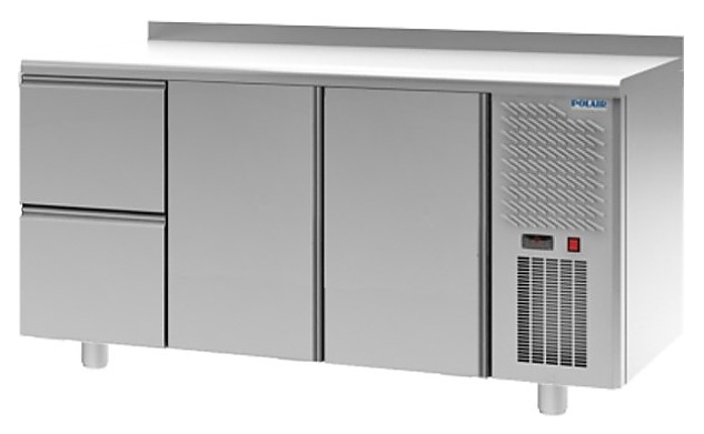 Стол холодильный POLAIR TM3-200-G с бортом - фото №1