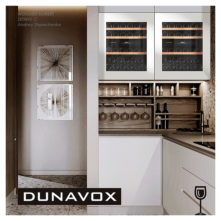 Винный шкаф Dunavox DAV-32.81DW.TO - фото №3