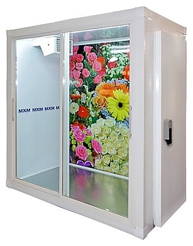 Холодильная камера замкового соединения Марихолодмаш КХ-4,41 (стеклопакет, двери купе) - фото №1
