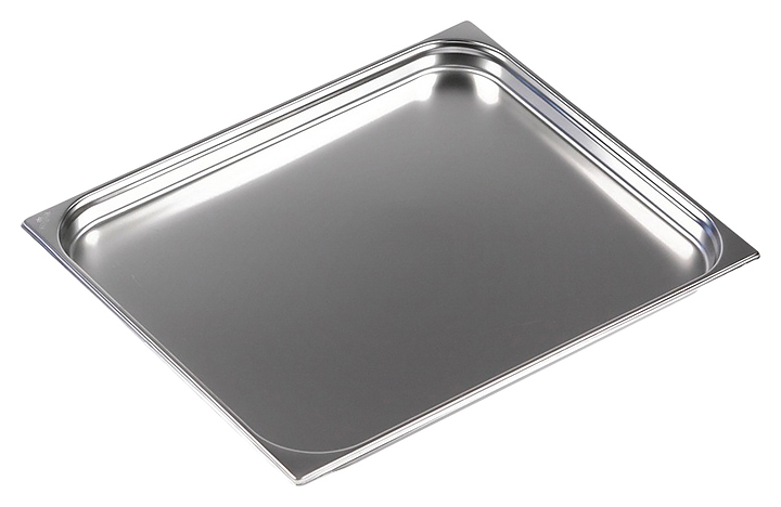 Гастроемкость Luxstahl 821-40 GN 2/1-40 (654х530х40) нерж. - фото №1