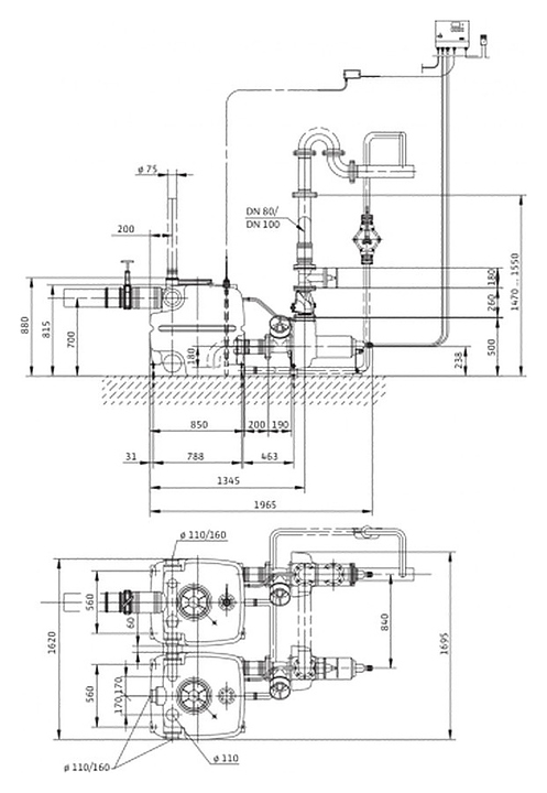 Напорная установка Wilo DrainLift XXL 880-2/1,7 - фото №2