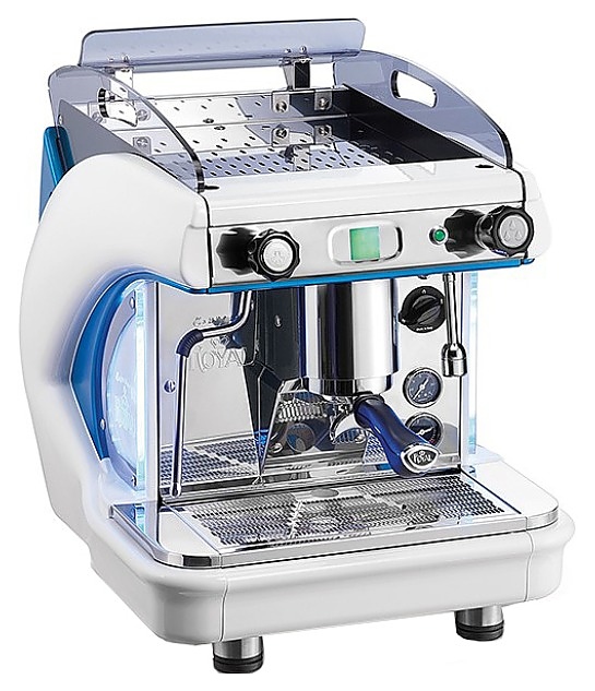 Кофемашина Royal Synchro T2 1GR Semiautomatic Boiler 4LT Motor-Pump inside желто-белая - фото №1