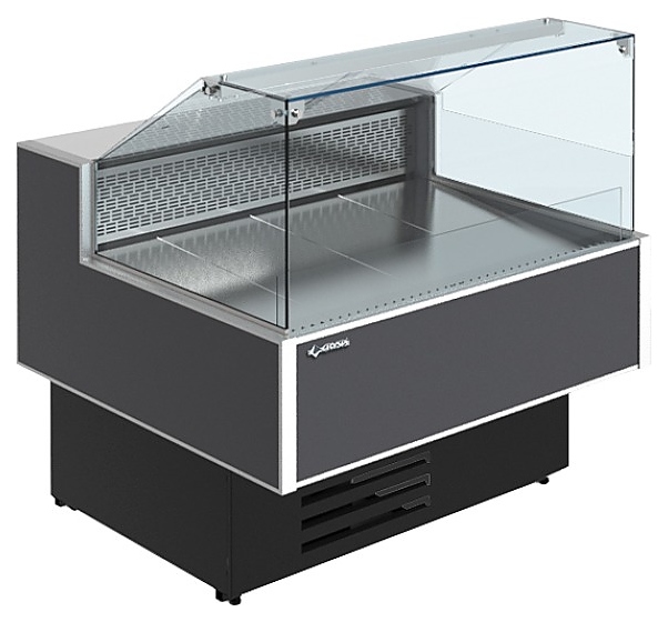Витрина холодильная CRYSPI Sonata Quadro SN 1500 LED (с боковинами) - фото №1