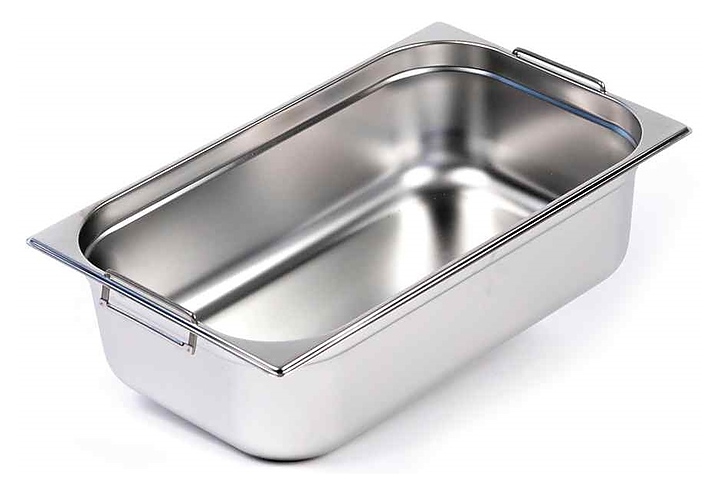 Гастроемкость Luxstahl 811-6 GN 1/1-150 (530х325х150) нерж., с ручками - фото №1