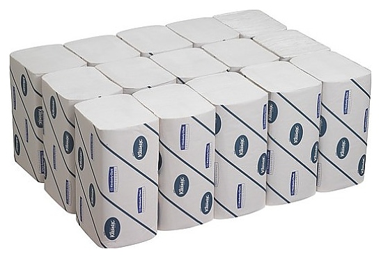 Полотенца бумажные для диспенсера Kimberly-Clark Kleenex 6789 листовые 21х21,5 см, 15х186 листов - фото №1