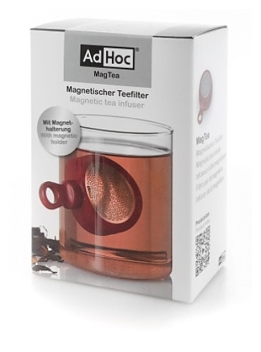 Ситечко для заваривания чая Adhoc MagTea TE34, красное - фото №2