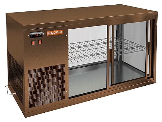 Витрина холодильная HICOLD VRL 900 L Bronze - фото №1