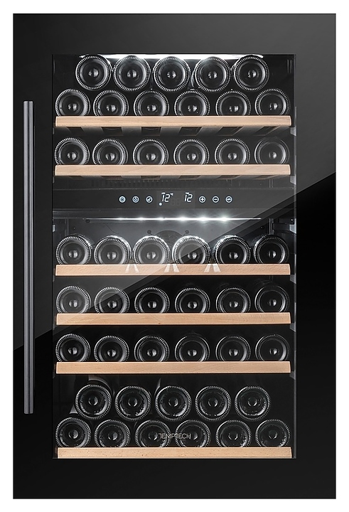 Винный шкаф Temptech Oslo OZ90DB двухзонный черный - фото №1