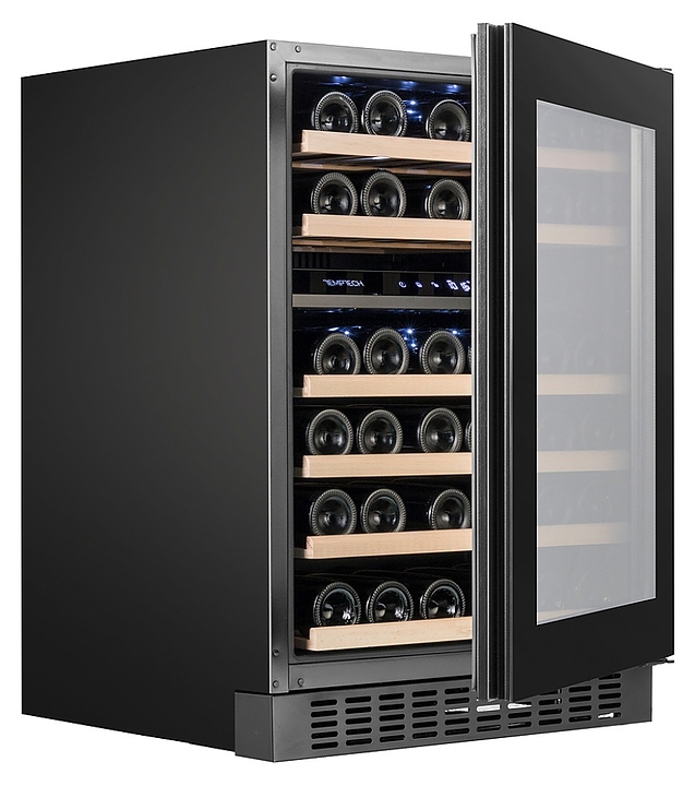 Винный шкаф Temptech Oslo OX60DRB черный - фото №6