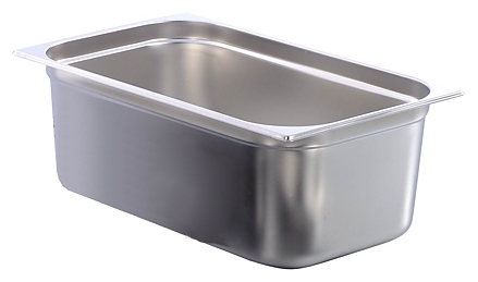 Гастроемкость VIATTO GN 1/1-100 (530x325х100) нерж. сталь - фото №1