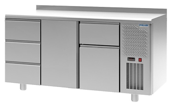 Стол холодильный POLAIR TM3GN-301-G с бортом - фото №1