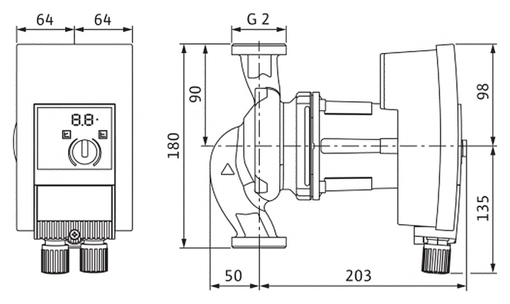 Циркуляционный насос Wilo Yonos MAXO-Z 30/0,5-12 - фото №2