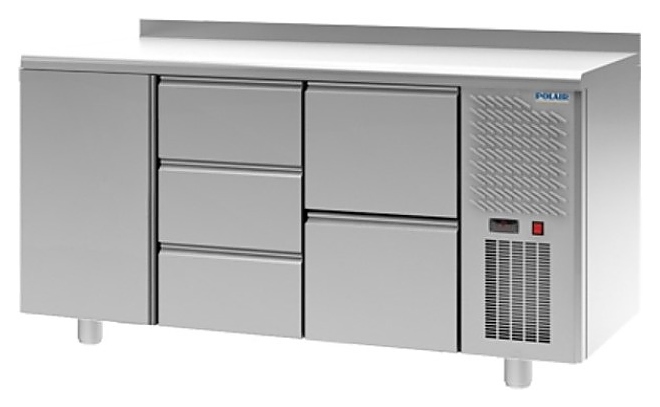 Стол холодильный POLAIR TM3-032-G с бортом - фото №1
