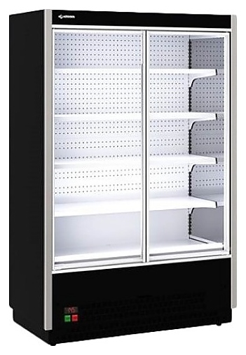 Горка холодильная CRYSPI SOLO L9 DG 1250 (без боковин, с выпаривателем) - фото №2