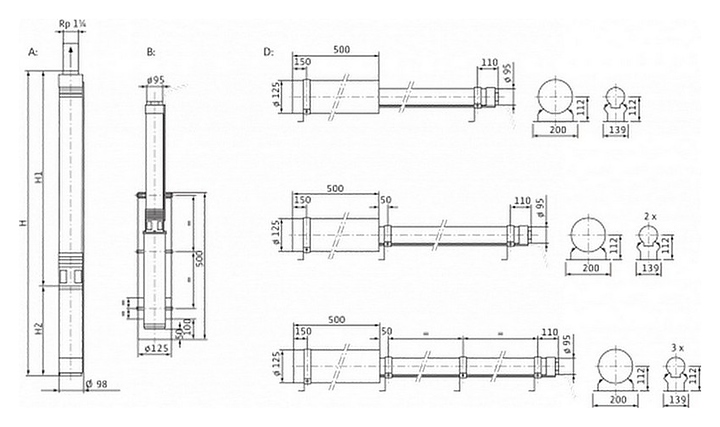 Скважинный погружной насос Wilo Sub TWU 4-0407-C-Plug&Pump/DS - фото №2