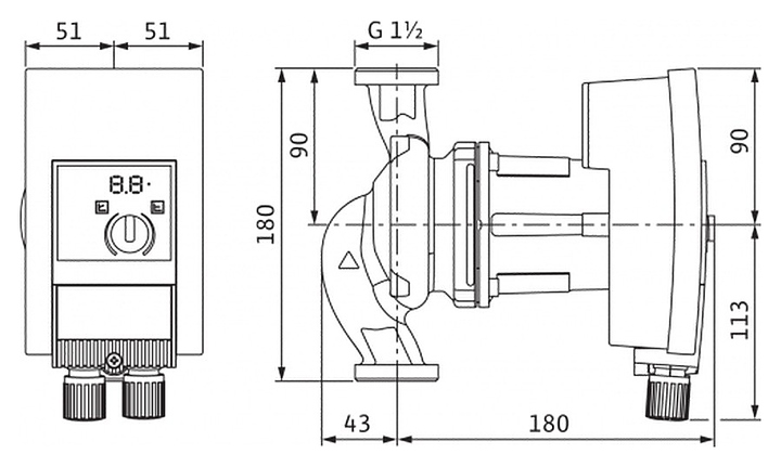 Циркуляционный насос Wilo Yonos MAXO-Z 25/0,5-7 - фото №2