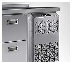 Стол холодильный Finist СХСо-1400-700, среднетемпературный, открытый, с боковым расположением агрегата - фото №2